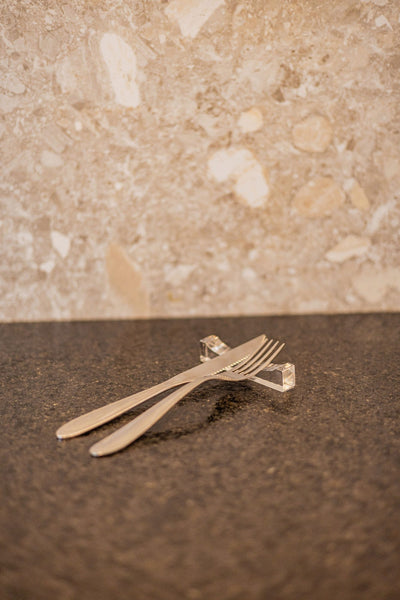 Apoio de Talher em Acrílico para Mesa | Vitre Decor