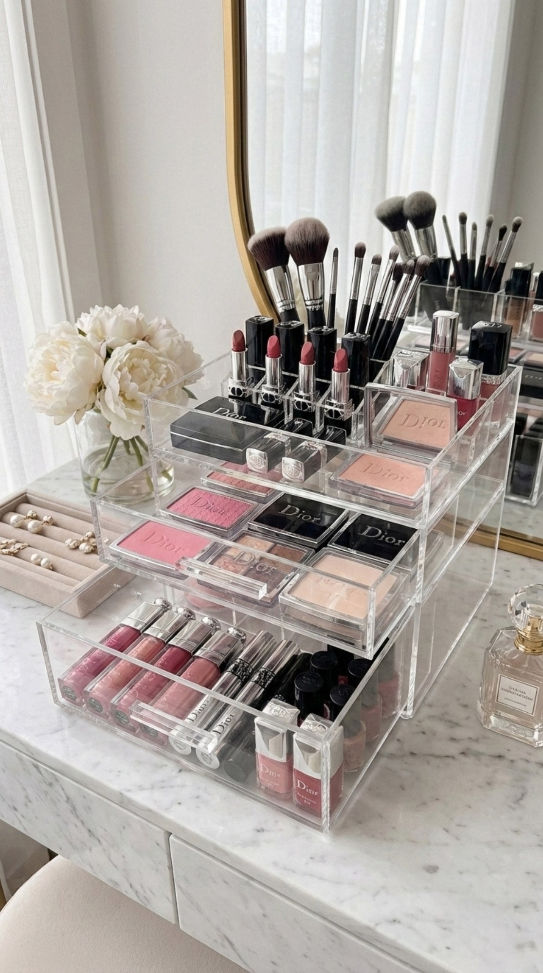 Organizador de Maquiagem Ancona em Acrílico | Vitre Decor