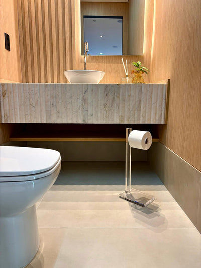 Suporte para Papel Higiênico em Acrílico | Vitre Decor