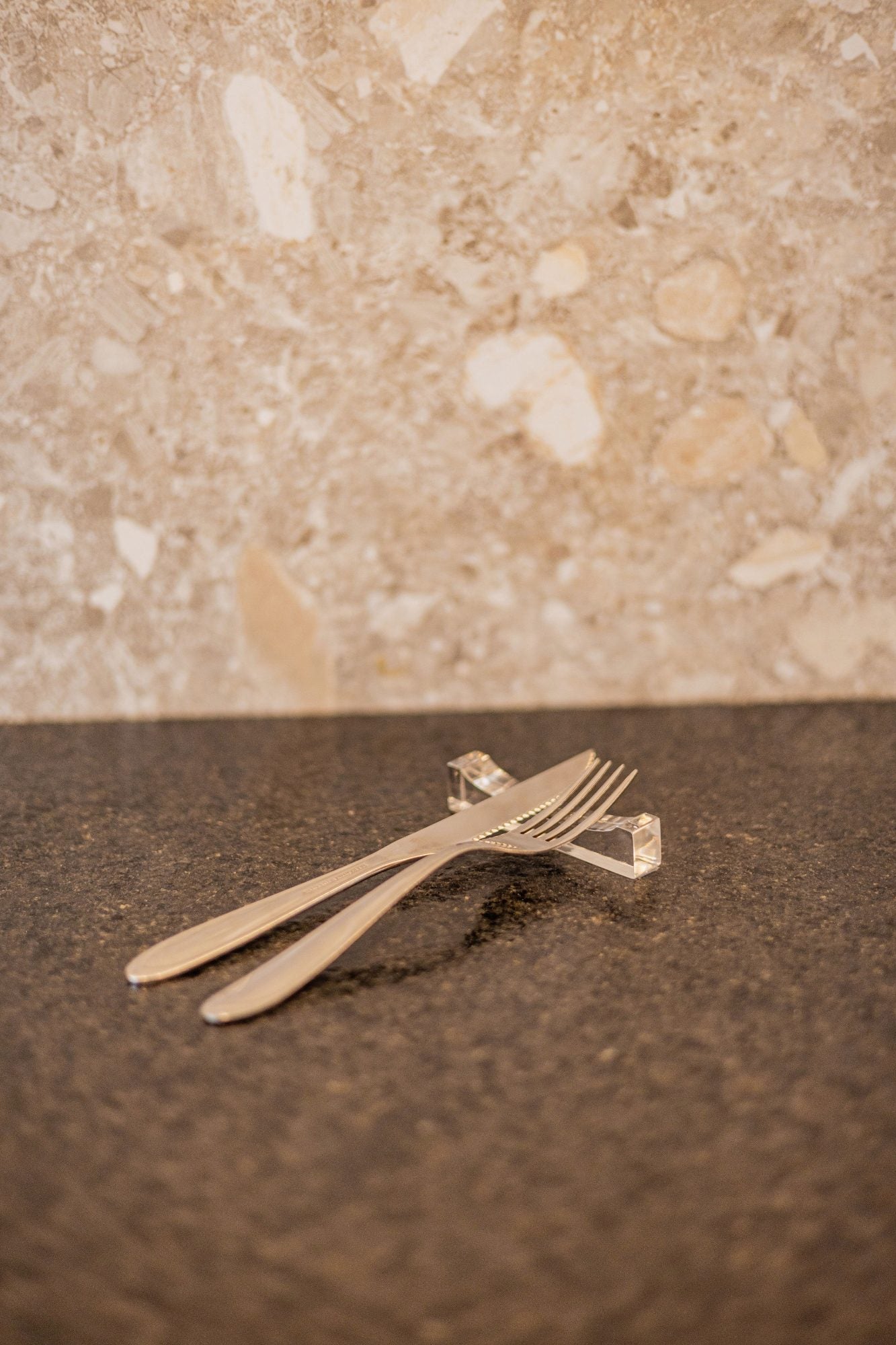 Apoio de Talher em Acrílico para Mesa | Vitre Decor