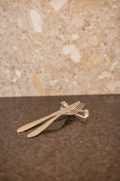 Apoio de Talher em Acrílico para Mesa | Vitre Decor