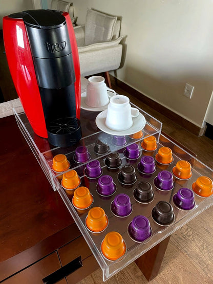 Porta Cápsulas em Acrílico para Cafeteira Cesena | Vitre Decor