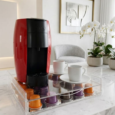 Porta Cápsulas em Acrílico para Cafeteira Cesena | Vitre Decor