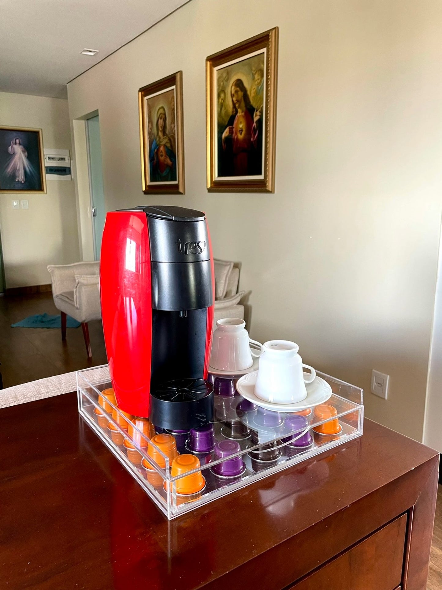 Porta Cápsulas em Acrílico para Cafeteira Cesena | Vitre Decor