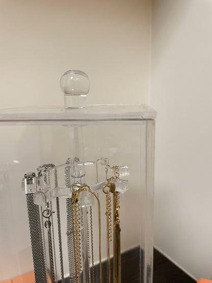 Porta Colar Monza em Acrílico Giratório | Vitre Decor