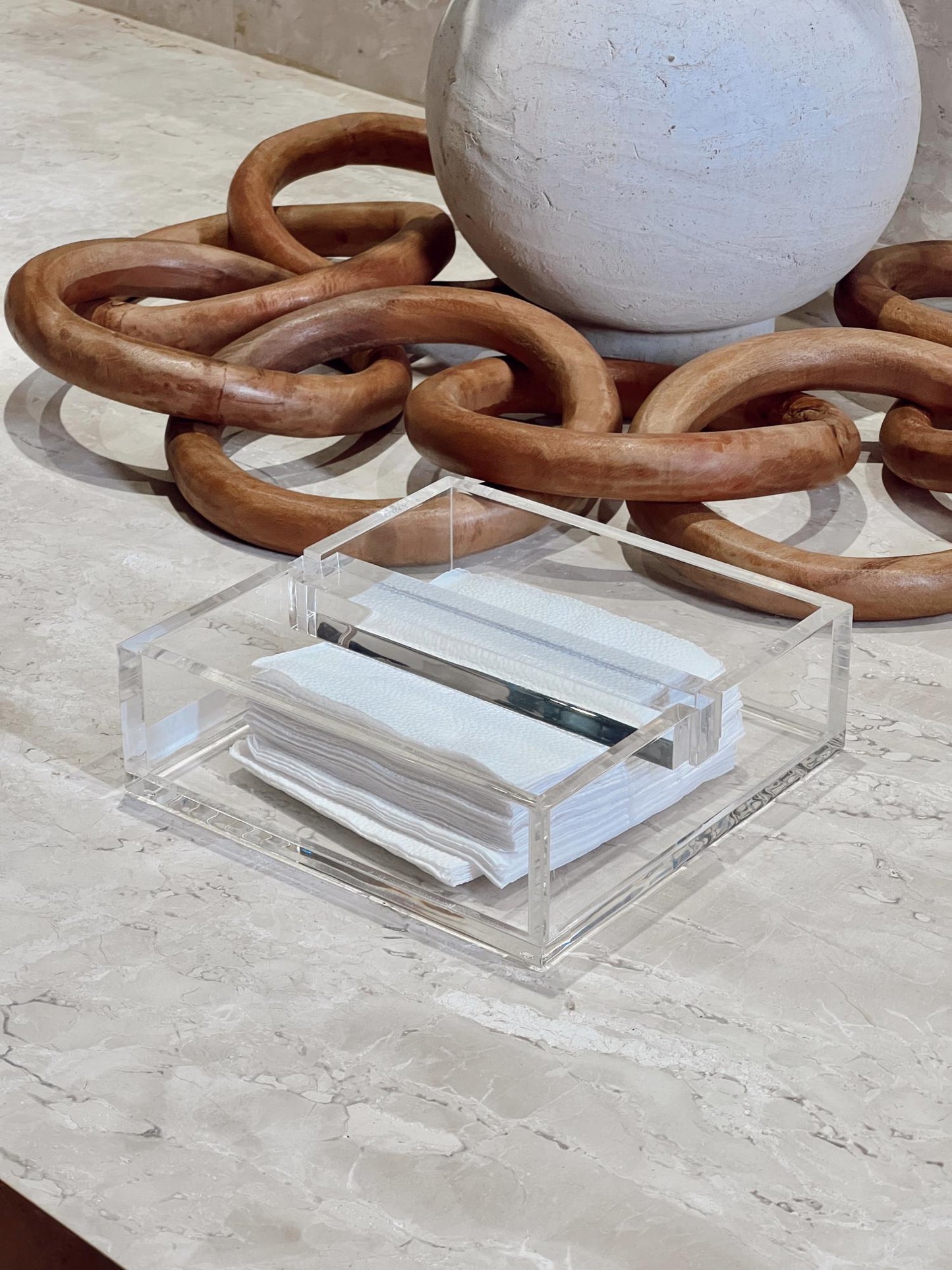Porta Guardanapo em Acrílico Crotone | Vitre Decor