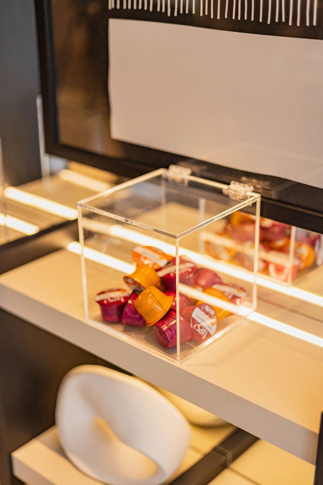 Porta Cápsulas em Acrílico Cubo para Café | Vitre Decor