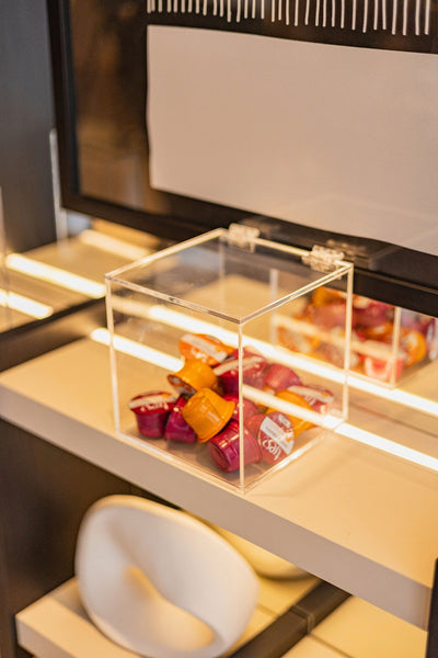 Porta Cápsulas em Acrílico Cubo para Café | Vitre Decor